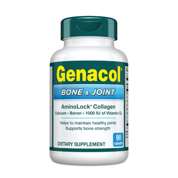 Genacol Bone & Joint frasco y etiqueta