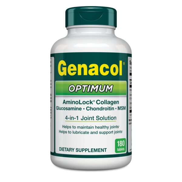 Genacol Optimum tabletas glucosamina condroitina MSM y colágeno frente