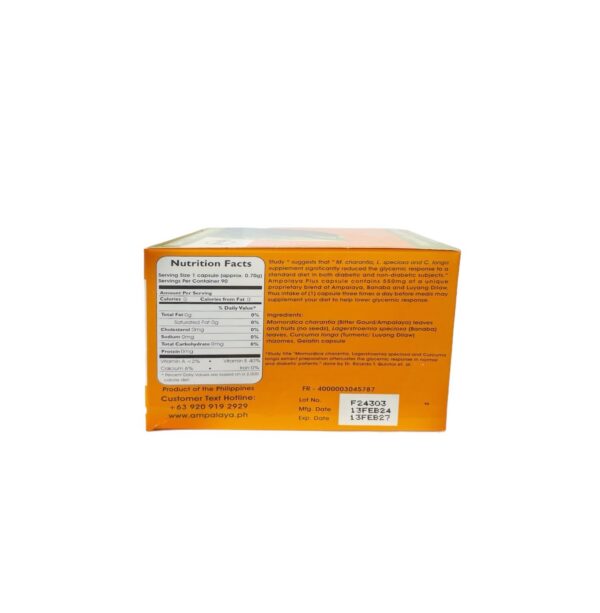 Etiqueta Ampalaya Plus