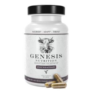 Version 1.0.0 Genesis Nutrition suplemento hígado de res con Reishi y Cordyceps