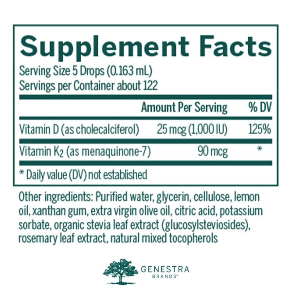 Genestra D3 K2 Mulsion frasco
