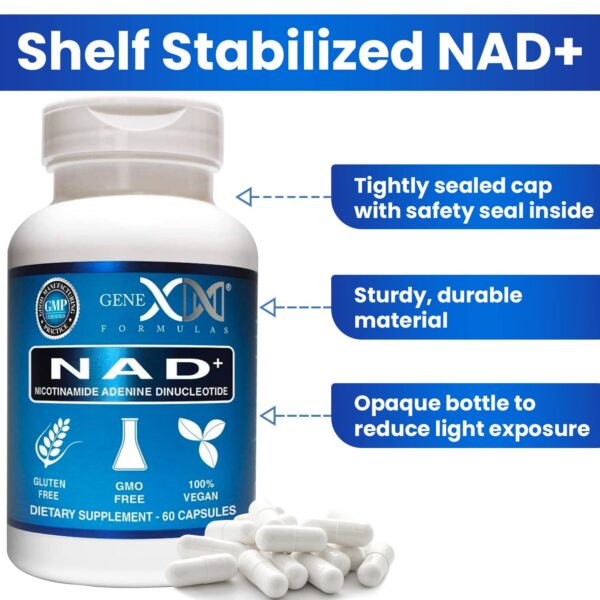 Frasco NAD+ Genex etiqueta visible