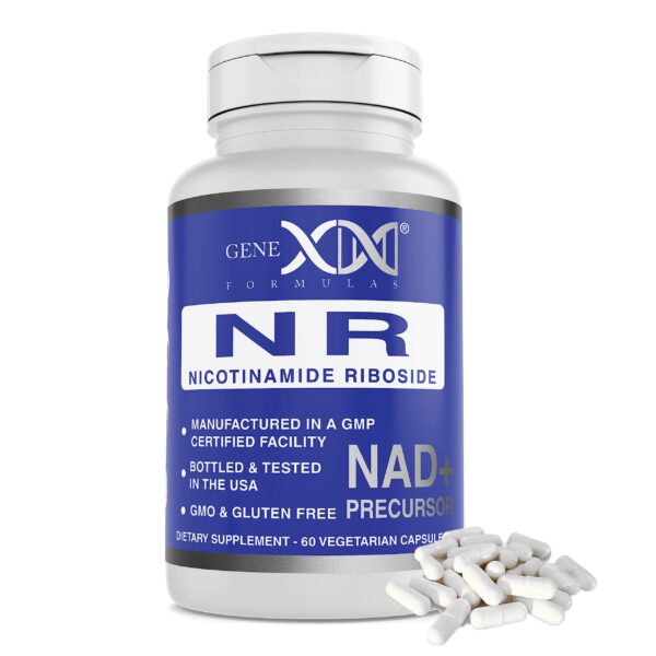 Frasco Genex Formulas Nicotinamida Ribósido 300mg 60 cápsulas