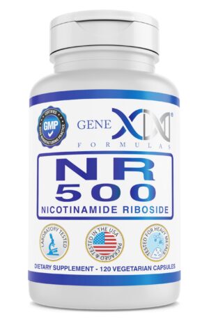 Genex Formulas NR nicotinamida ribósido 500mg botella frontal