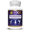 Frasco de Genex Formulas Trans Resveratrol 1000mg con 120 cápsulas
