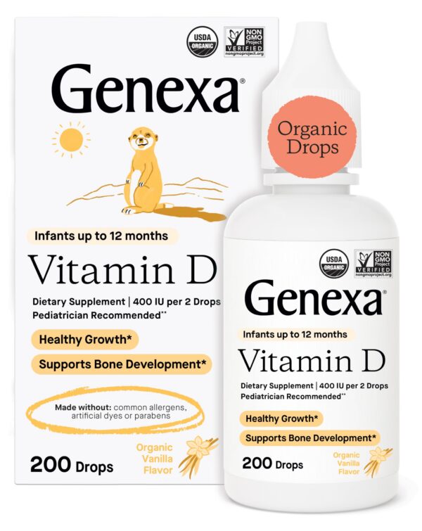 Version 1.0.0 Genexa gotas líquidas vitamina D para bebés frasco