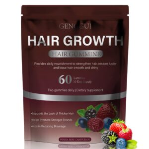 Frasco de GENGGUI Gummies para crecimiento capilar