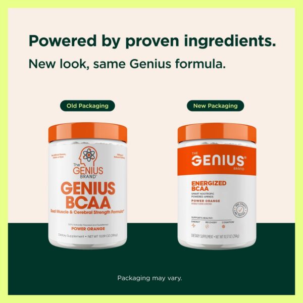 Vista lateral de Genius BCAA Powder