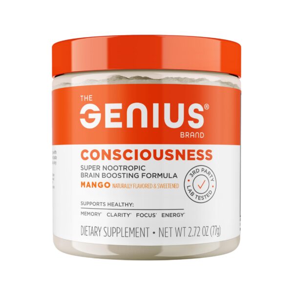 Genius Consciousness polvo mango frente