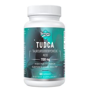 Caja de Genogna Tudca 1100mg para soporte hepático