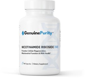 GenuinePurity suplemento nicotinamida ribósido 300 mg botella frontal