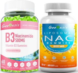 Geeoasis Niacinamida y NAC gomitas