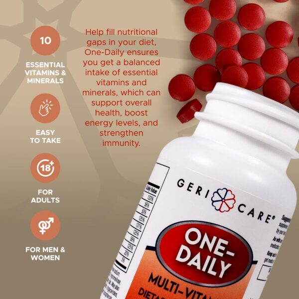 Etiqueta de GeriCare One-Daily Multivitamin