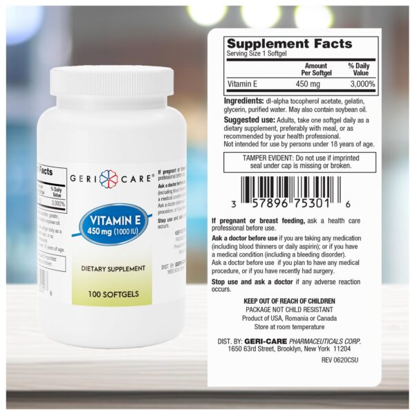 Cápsulas blandas de Vitamina E 1000 UI