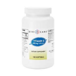 Version 1.0.0 Frasco de cápsulas GeriCare Vitamina E 1000 UI