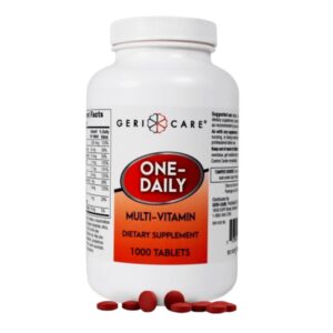 Version 1.0.0 Frasco GeriCare One-Daily multivitamin frente