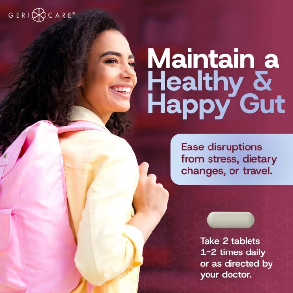 GeriCare probiótico para intestino con ingredientes naturales