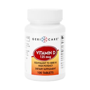 GeriCare Vitamina D-3 frasco frontal