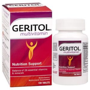 Version 1.0.0 Geritol multivitaminas paquete frontal 100 tabletas