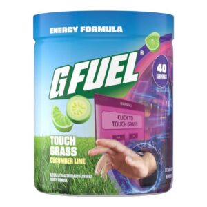 G Fuel Touch Grass polvo sin azúcar frontal