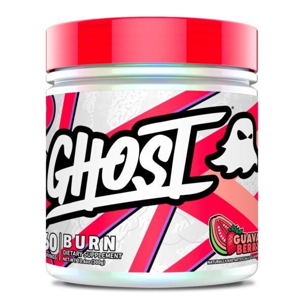 Frasco de GHOST Burn con etiqueta frontal