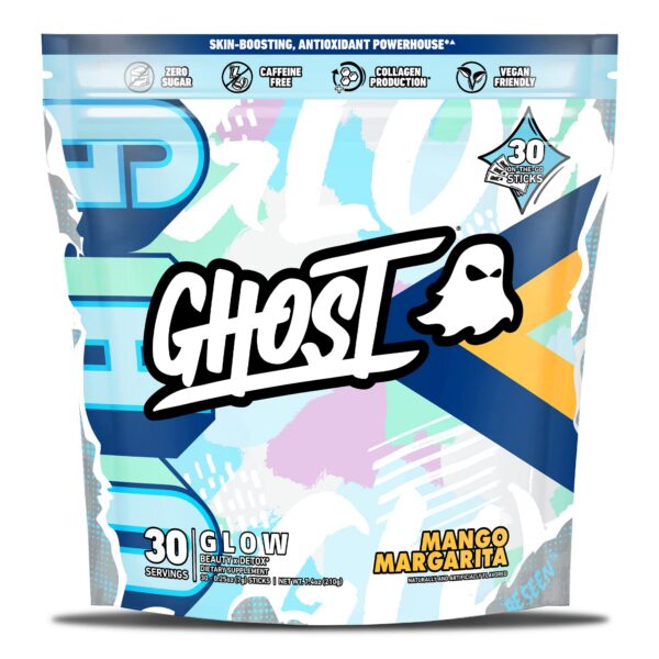 Version 1.0.0 GHOST Glow Sticks Mango Margarita empaque