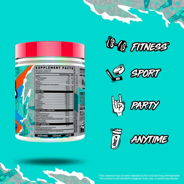 Polvo azul Blue Raspberry en cucharada