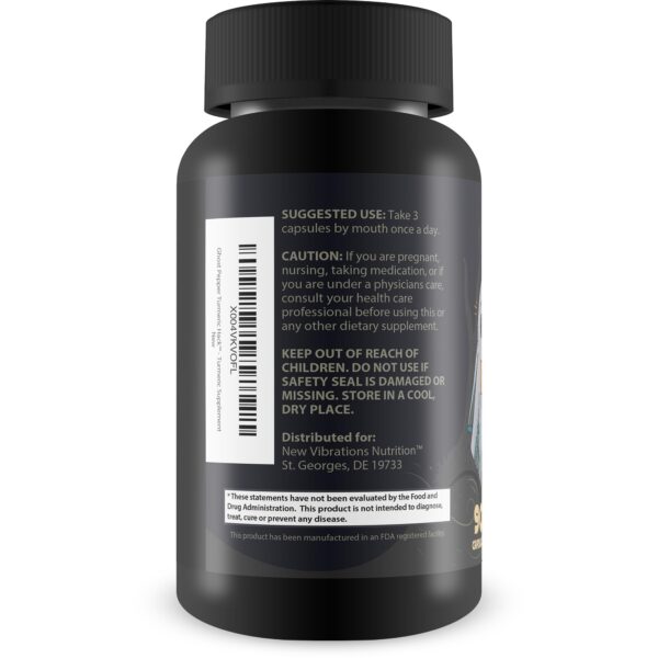 Cápsulas y frasco Ghost Pepper Hack Turmeric