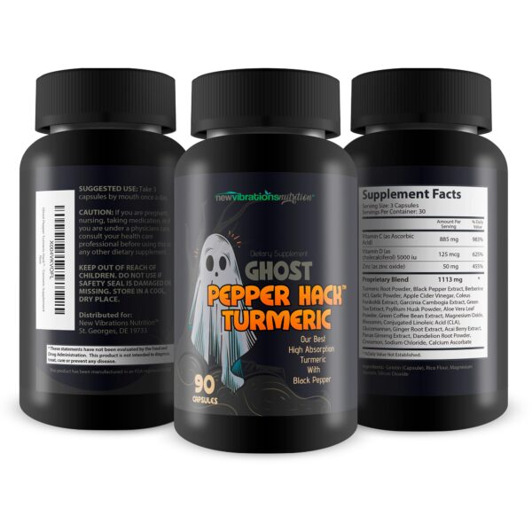 Version 1.0.0 Cajas y cápsulas Ghost Pepper Hack Turmeric