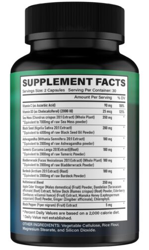 Version 1.0.0 GiDa Culture combo shilajit y musgo de mar cápsulas veganas