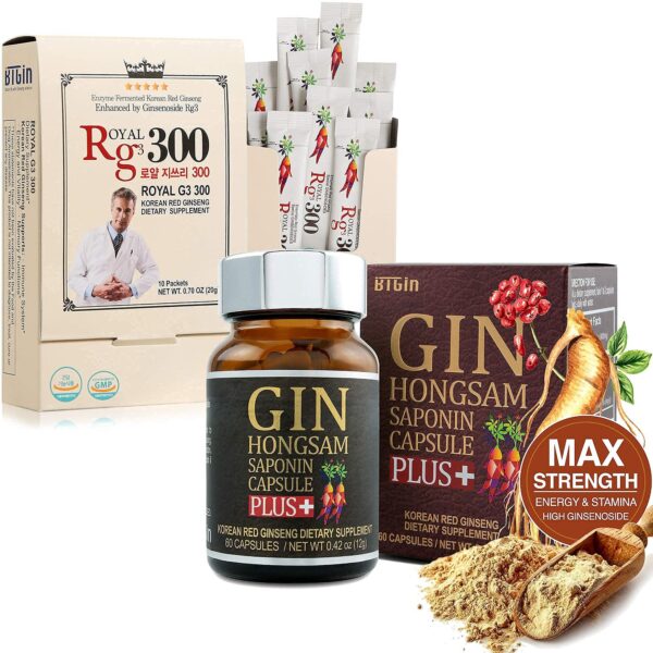 Gin Hongsam RG3 suplemento extracto ginseng rojo paquete completo