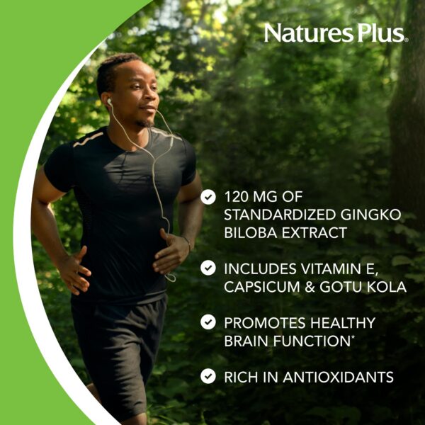 Ginkgo Biloba 120 mg cápsulas vegetarianas NaturesPlus
