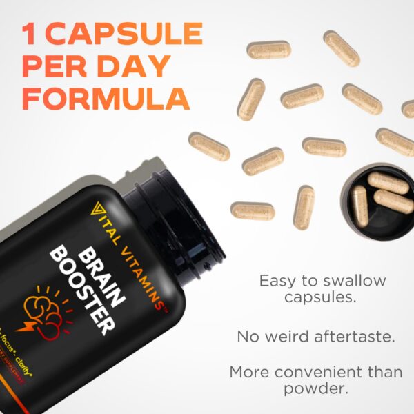 Cápsulas Vital Vitamins para foco y energía