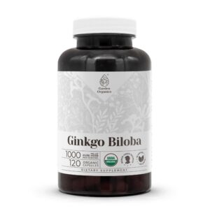 Suplemento de Ginkgo Biloba orgánico 120 cápsulas Garden Organics
