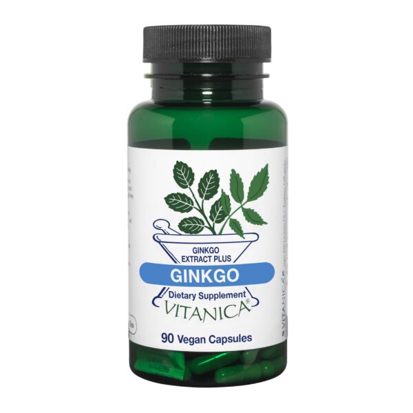 Ginkgo Biloba Vitanica caja 90 capsulas salud cerebral