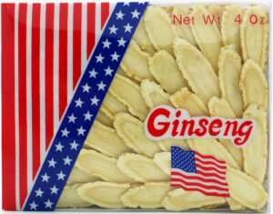 Ginseng americano Green Bay Wisconsin rodajas grandes 113 gramos
