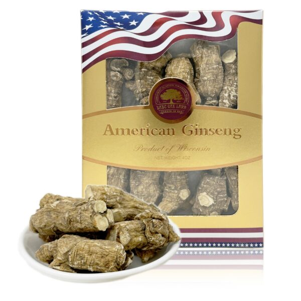 Ginseng americano Wisconsin raíz seleccionada a mano 4 oz
