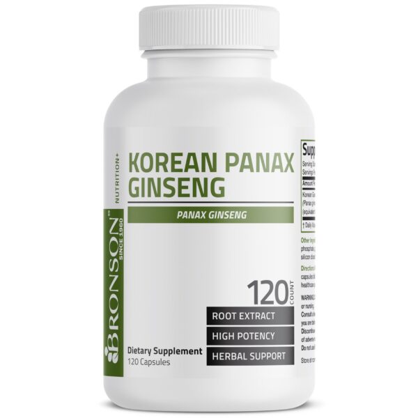 Version 1.0.0 Ginseng coreano Bronson para vitalidad y desempeño mental