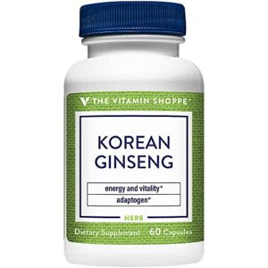 Ginseng coreano raíz entera cápsulas 648mg The Vitamin Shoppe