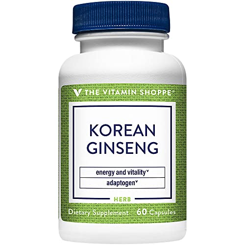 Ginseng coreano raíz entera cápsulas 648mg The Vitamin Shoppe