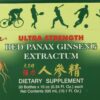 Ginseng Panax rojo Prince of Peace botella lateral vista