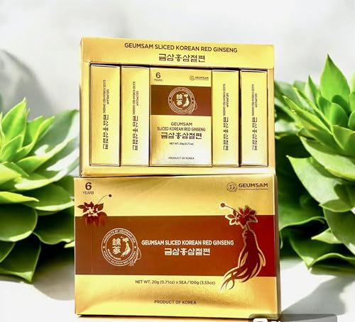 Ginseng rojo coreano en caja y paquete de 2