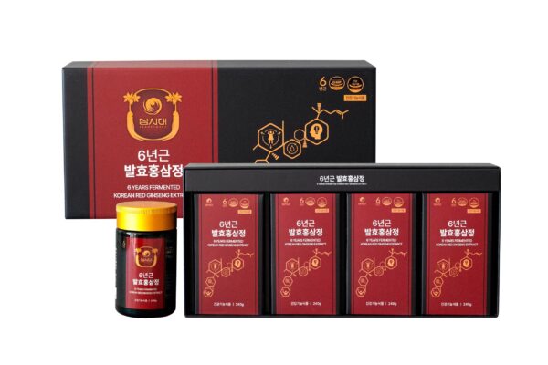 Version 1.0.0 Botellas de ginseng rojo coreano fermentado SAMSIDAE 6 años 240g