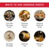 Version 1.0.0 Ginseng seco rico en ginsenósidos antioxidantes para energía