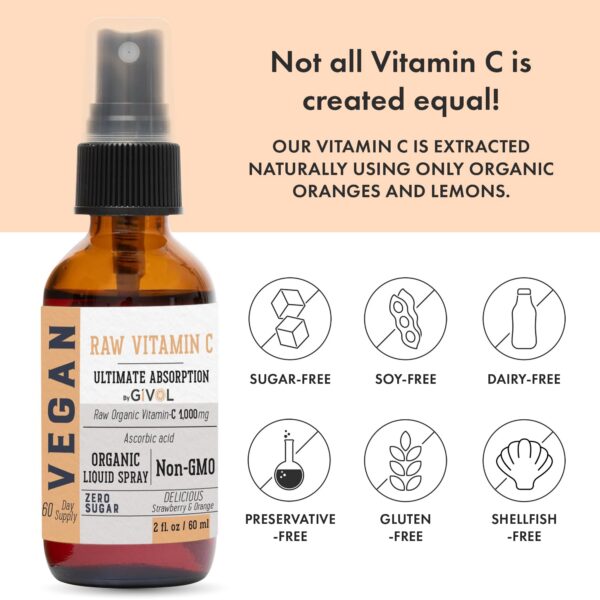 GIVOL spray vitamina c vegan y orgánico para bienestar