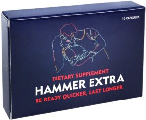 GLADTON Hammer Extra suplemento herbal para hombres 10 cápsulas