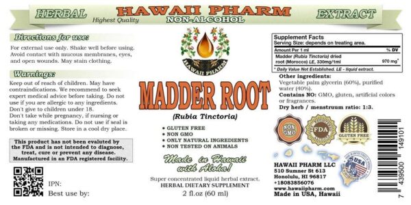 Glicerita natural de raíz de rubia extracto herbal