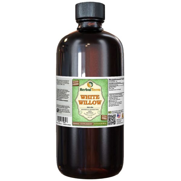 Version 1.0.0 Botella de glicerita de Sauce Blanco orgánica HerbalTerra 32 oz