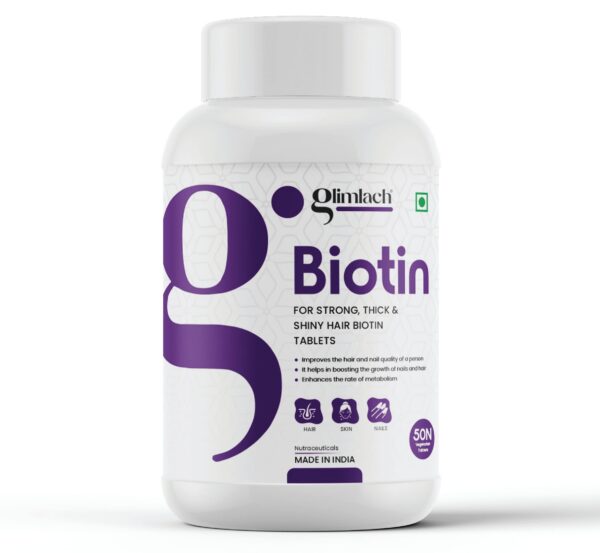 Frasco GLIMLACH Biotin etiqueta frontal