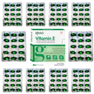 Frente del frasco GLIMLACH cápsulas vitamina E